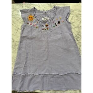 Isabella‎ Mia Dress Girl's Boho Hippie Embroidered Flowers Sun Peru Sz 8